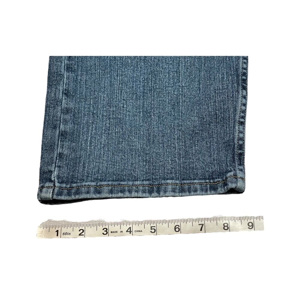 Wrangler Jeans Men's 42 X 30 Blue Denim Cotton High-Rise Straight Leg Zip Fly - Picture 5 of 8